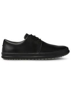 Leder-Schnürschuhe in Schwarz>Camper Sale