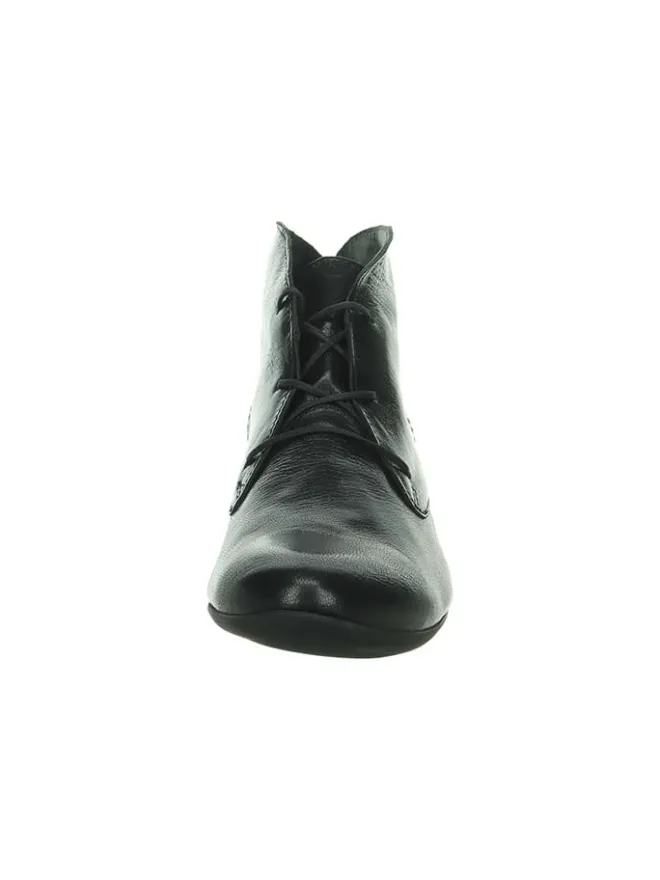 Think! Schnürschuhe^Leder-Schnürschuhe in Schwarz