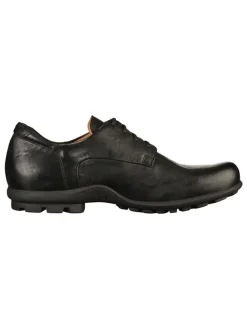 Leder-Schnürschuhe in Schwarz><noscript><img width=