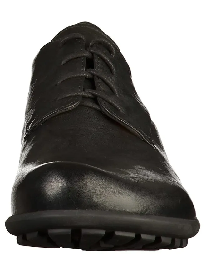 Leder-Schnürschuhe in Schwarz>Think! Best