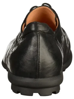 Leder-Schnürschuhe in Schwarz><noscript><img width=