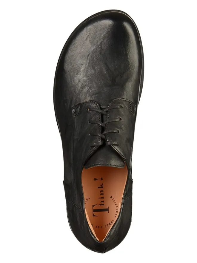 Leder-Schnürschuhe in Schwarz>Think! Best