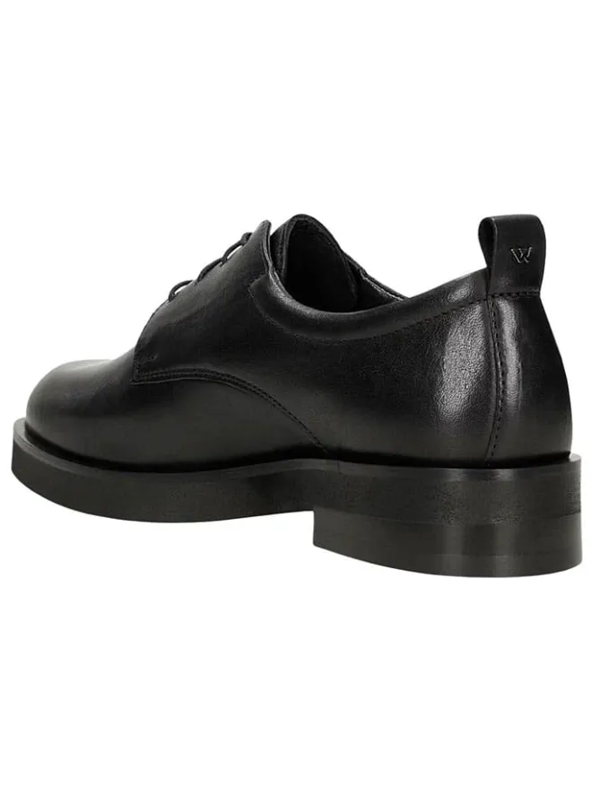 Leder-Schnürschuhe in Schwarz>Wojas Clearance