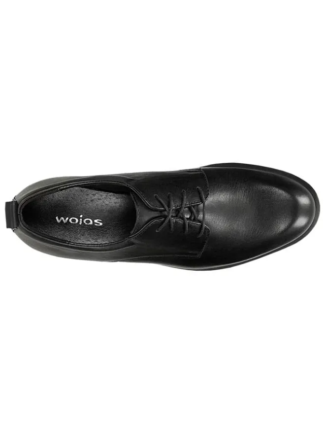 Leder-Schnürschuhe in Schwarz>Wojas Clearance