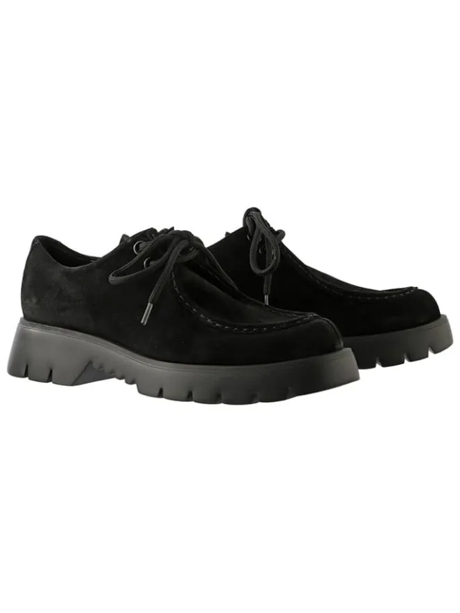 Leder-Schnürschuhe in Schwarz>Högl Online