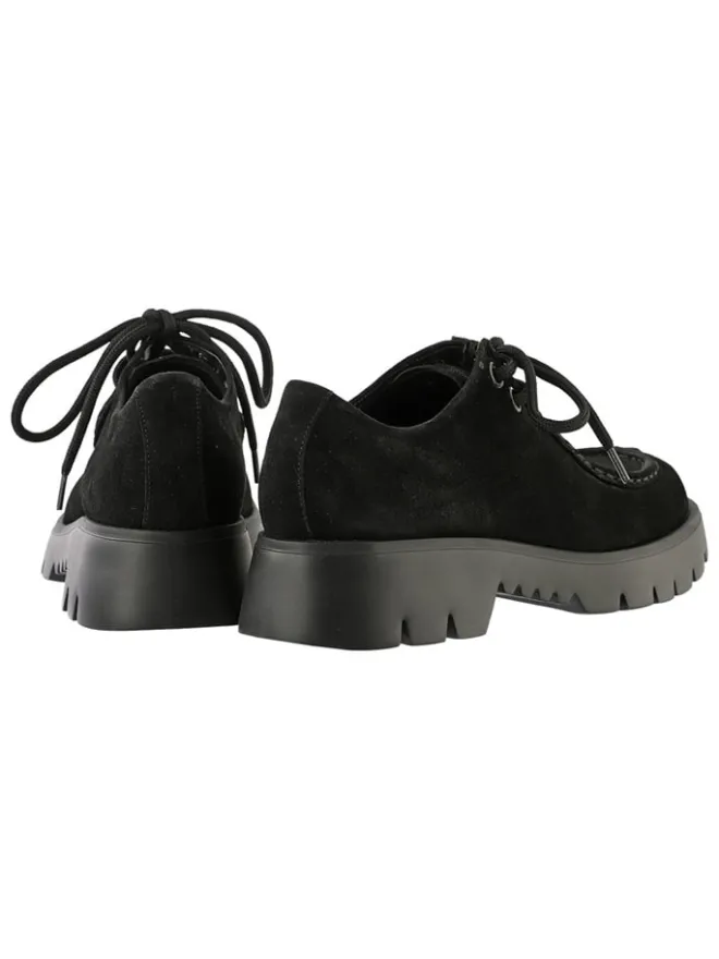 Leder-Schnürschuhe in Schwarz>Högl Online