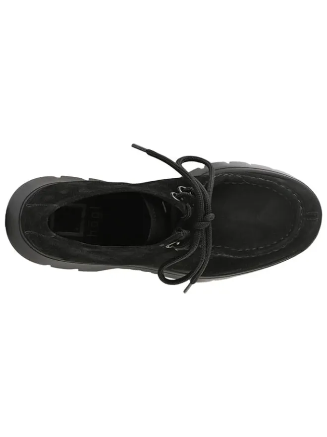 Leder-Schnürschuhe in Schwarz>Högl Online