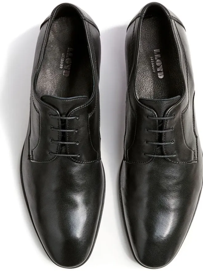 LLOYD Schnürschuhe^Leder-Schnürschuhe in Schwarz