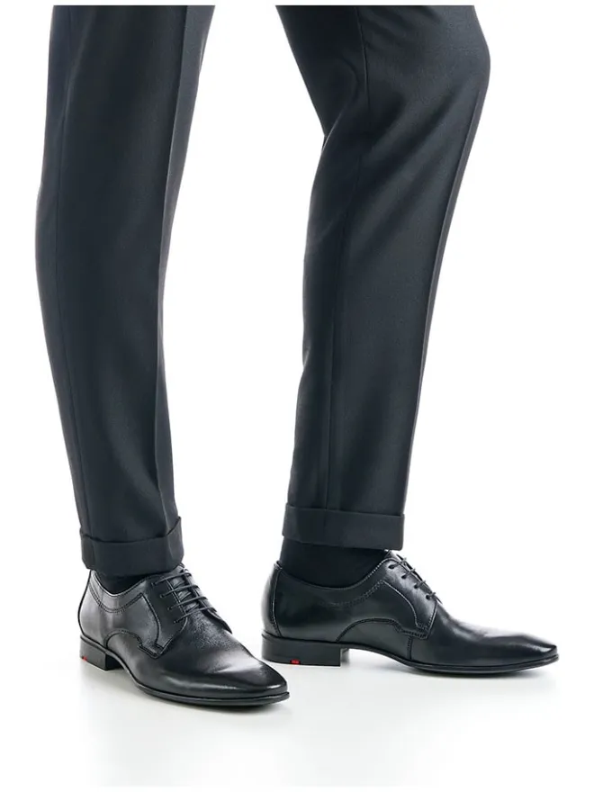 LLOYD Schnürschuhe^Leder-Schnürschuhe in Schwarz