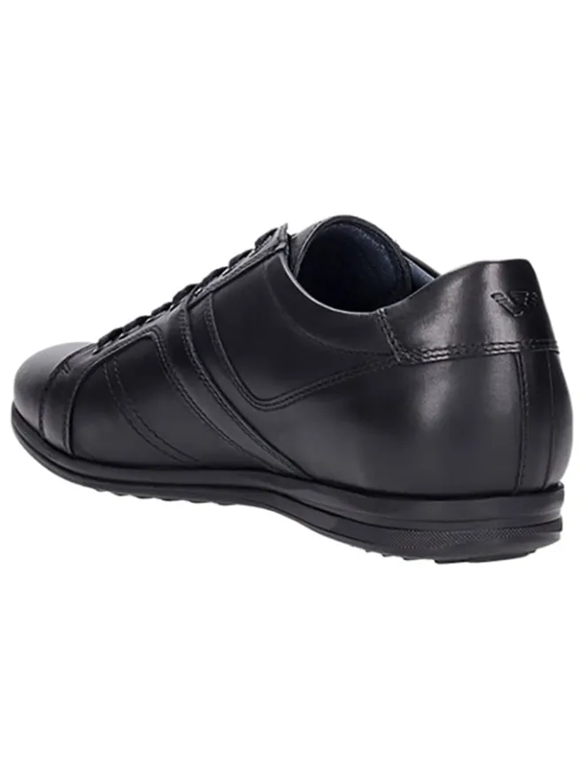 Wojas Schnürschuhe^Leder-Schnürschuhe in Schwarz