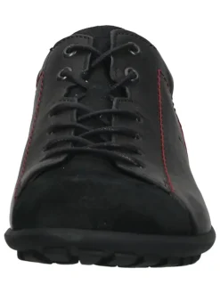 Leder-Schnürschuhe in Schwarz><noscript><img width=