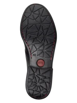 Leder-Schnürschuhe in Schwarz><noscript><img width=