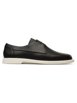 Camper Schnürschuhe^Leder-Schnürschuhe in Schwarz