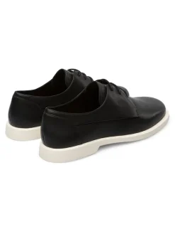 Camper Schnürschuhe^Leder-Schnürschuhe in Schwarz