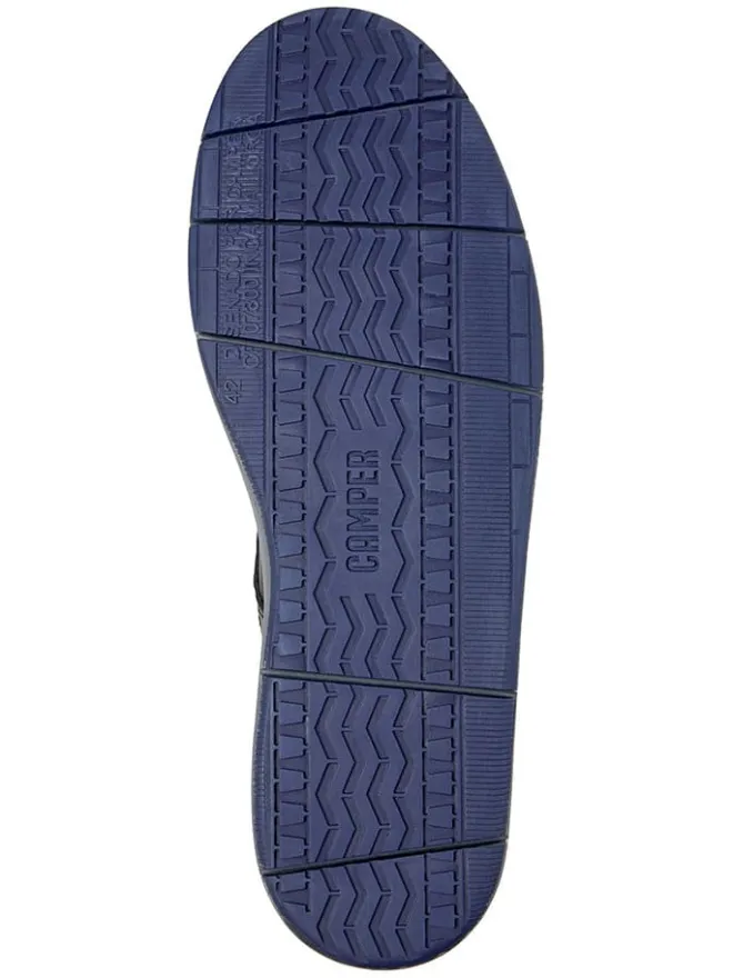 Leder-Schnürschuhe in Schwarz>Camper