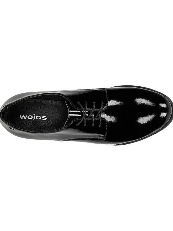 Leder-Schnürschuhe in Schwarz>Wojas Discount