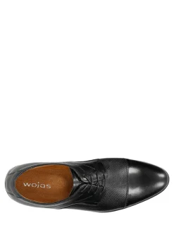 Wojas Schnürschuhe^Leder-Schnürschuhe in Schwarz