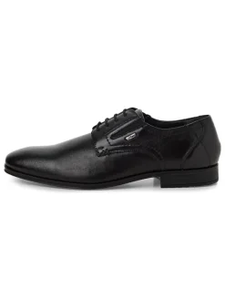Leder-Schnürschuhe in Schwarz>s.Oliver Discount