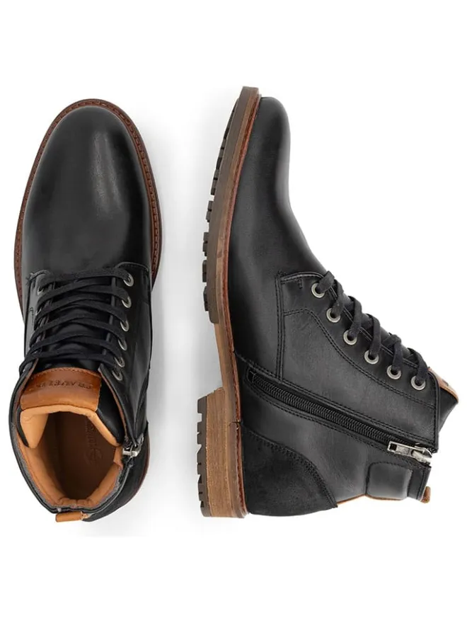 TRAVELIN' Stiefel & Boots^Leder-Schnürschuhe in Schwarz