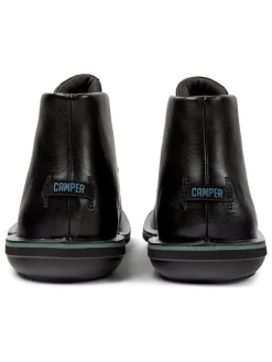 Leder-Schnürschuhe in Schwarz><noscript><img width=
