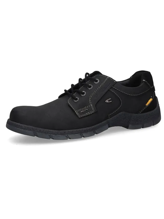 Camel Active Schnürschuhe^Leder-Schnürschuhe in Schwarz