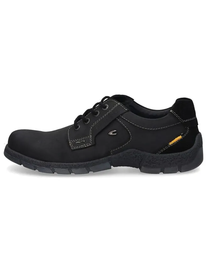Camel Active Schnürschuhe^Leder-Schnürschuhe in Schwarz