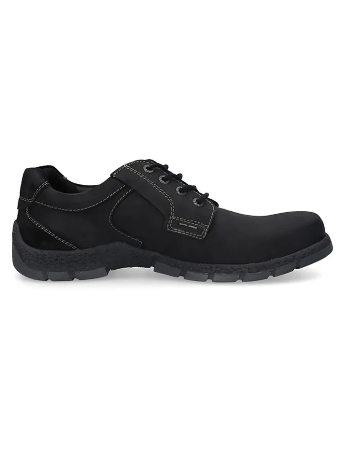 Camel Active Schnürschuhe^Leder-Schnürschuhe in Schwarz