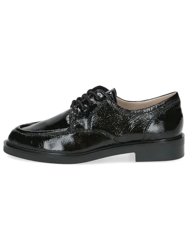 Caprice Schnürschuhe^Leder-Schnürschuhe in Schwarz