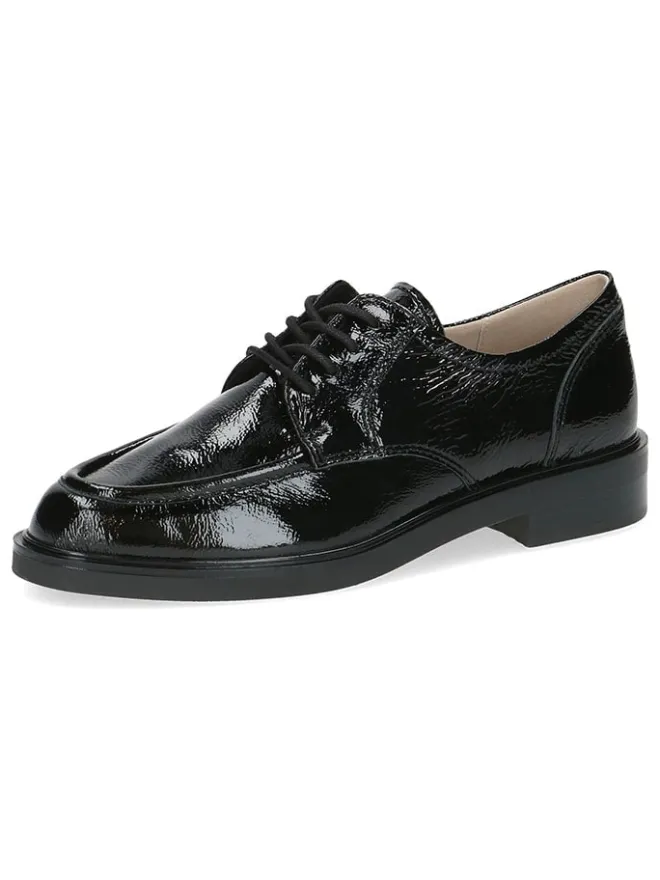 Caprice Schnürschuhe^Leder-Schnürschuhe in Schwarz