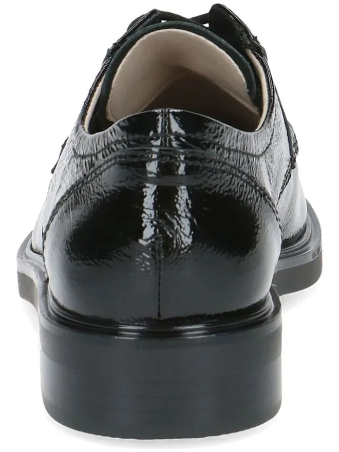 Caprice Schnürschuhe^Leder-Schnürschuhe in Schwarz