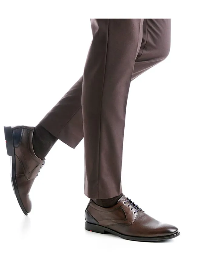 Leder-Schnürschuhe "Kalmat" in Braun>LLOYD Clearance