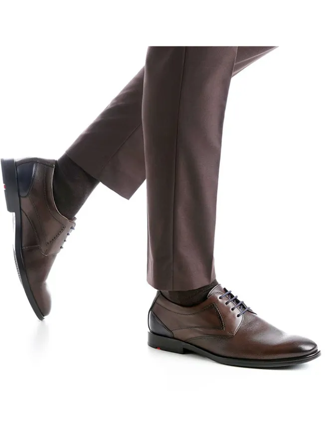 Leder-Schnürschuhe "Kalmat" in Braun>LLOYD Clearance