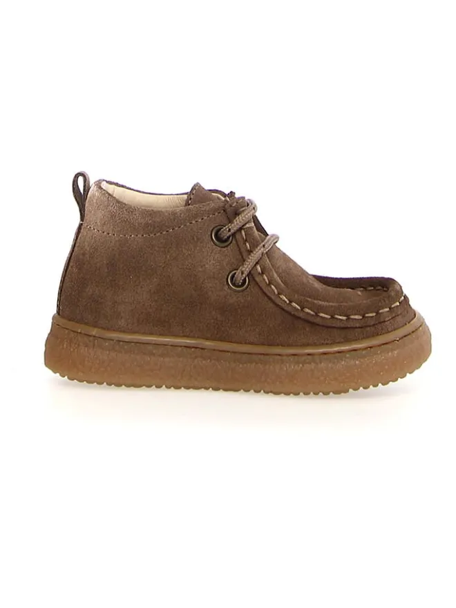 Leder-Schnürschuhe "Kasden" in Dunkelbraun>Naturino