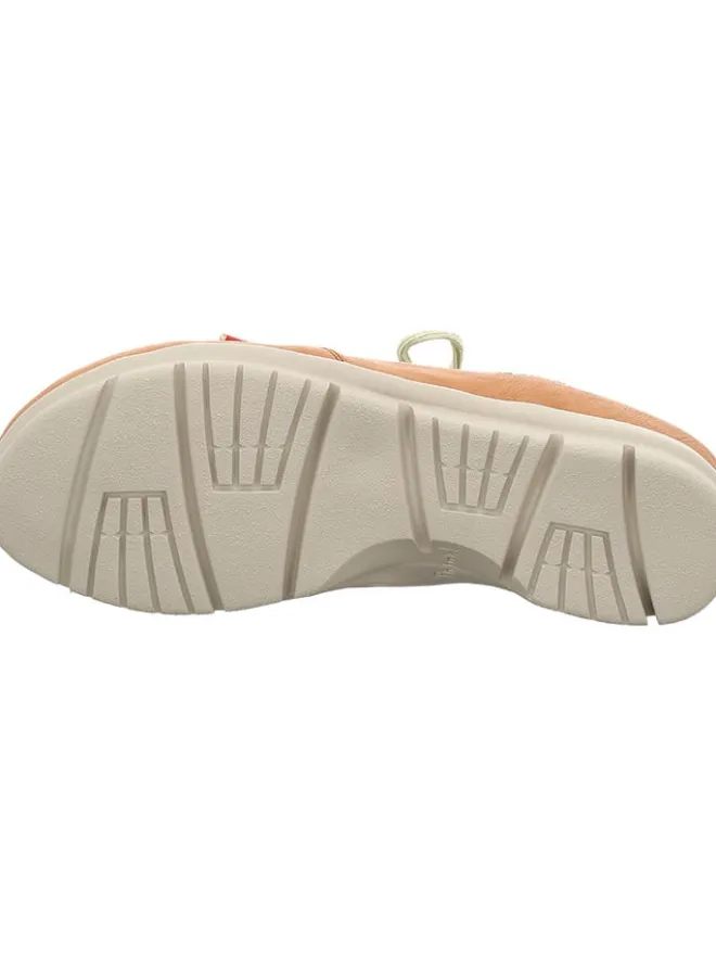 Leder-Schnürschuhe "King" in Grün/ Hellbraun>Think! New