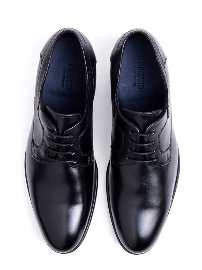 Leder-Schnürschuhe "Lador" in Schwarz>LLOYD Online