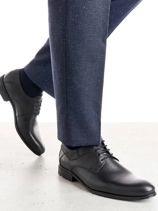 Leder-Schnürschuhe "Lador" in Schwarz>LLOYD Online