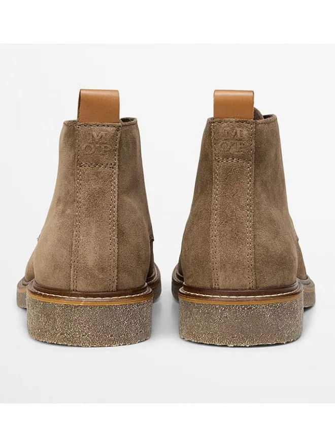 Marc O'Polo Shoes Stiefel & Boots^Leder-Schnürschuhe "Linus" in Hellbraun