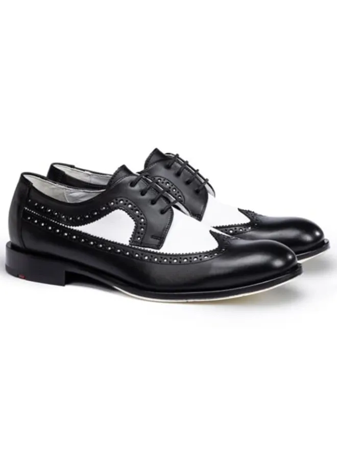 LLOYD Schnürschuhe^Leder-Schnürschuhe "Lionel" in Schwarz/ Weiß