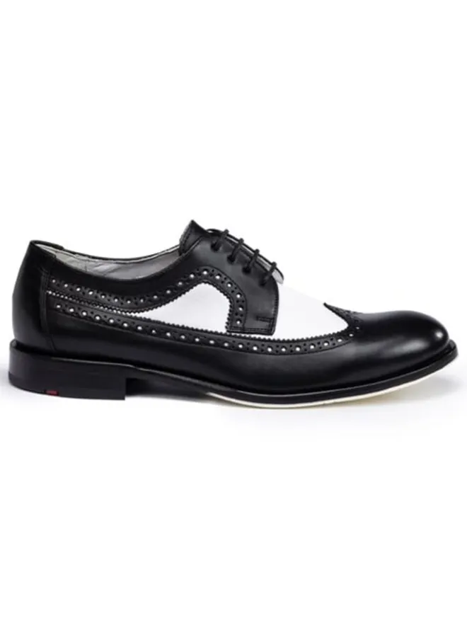 LLOYD Schnürschuhe^Leder-Schnürschuhe "Lionel" in Schwarz/ Weiß