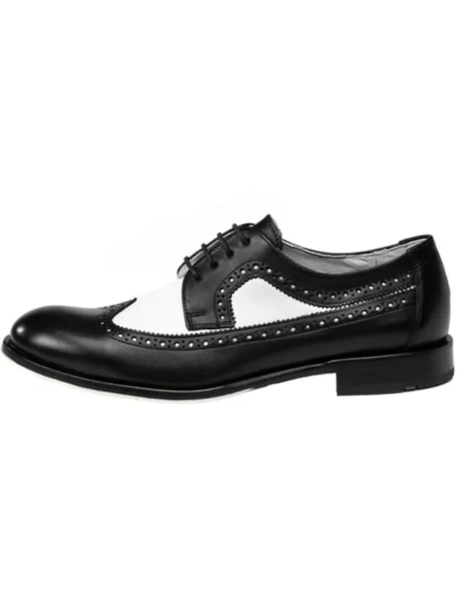LLOYD Schnürschuhe^Leder-Schnürschuhe "Lionel" in Schwarz/ Weiß