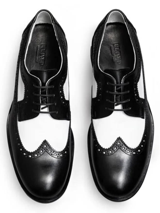 LLOYD Schnürschuhe^Leder-Schnürschuhe "Lionel" in Schwarz/ Weiß