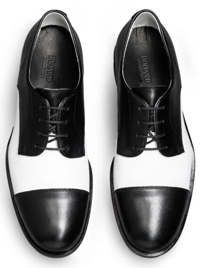 Leder-Schnürschuhe "Liston" in Schwarz/ Weiß>LLOYD Hot