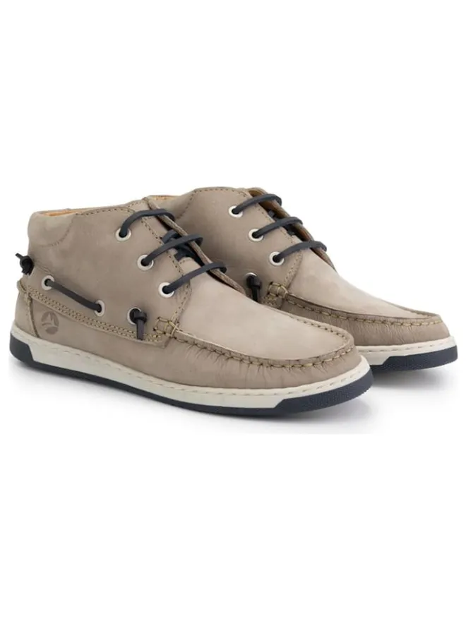 Leder-Schnürschuhe "Maenporth" in Taupe>TRAVELIN' Sale