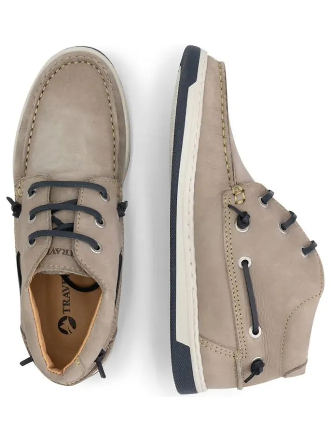 Leder-Schnürschuhe "Maenporth" in Taupe>TRAVELIN' Sale