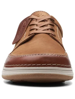 Clarks Schnürschuhe^Leder-Schnürschuhe ''Nature 5 Lo'' in Hellbraun
