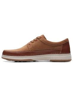 Clarks Schnürschuhe^Leder-Schnürschuhe ''Nature 5 Lo'' in Hellbraun