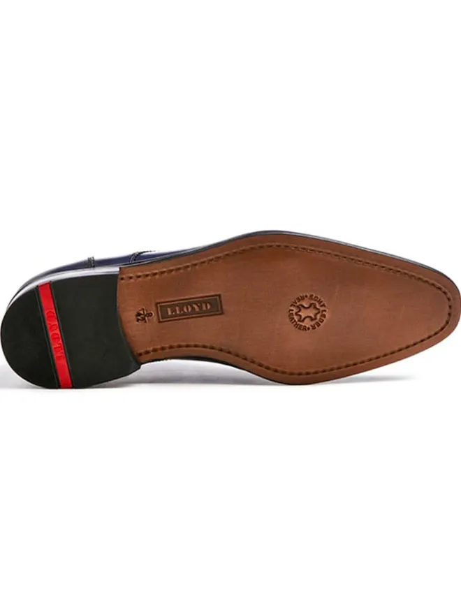 Leder-Schnürschuhe "Pados" in Dunkelblau>LLOYD Outlet
