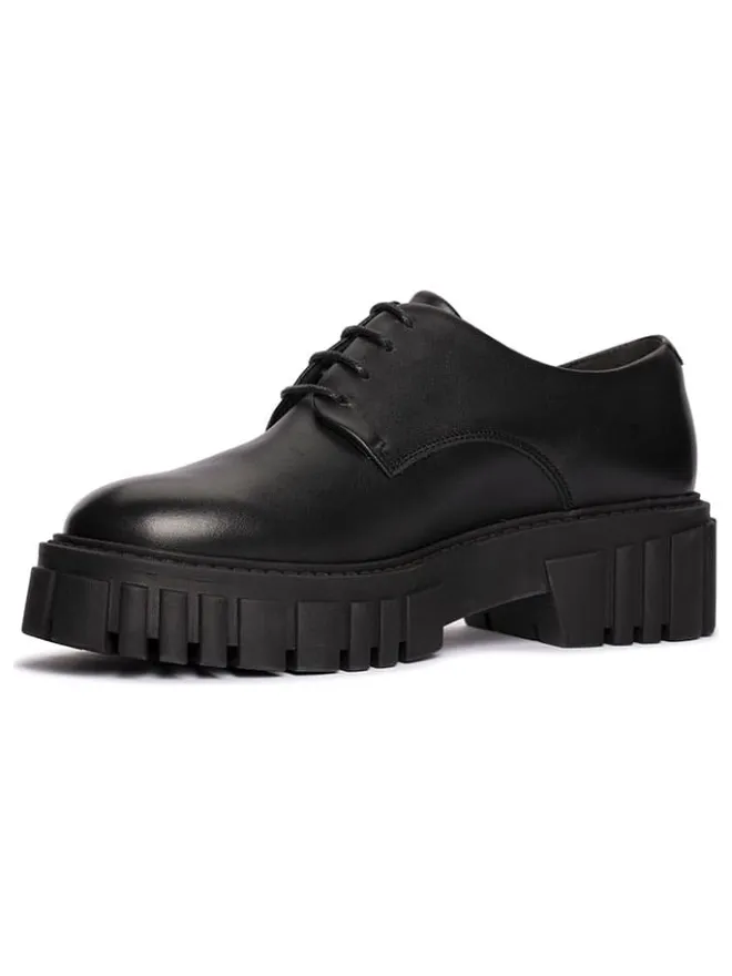 Clarks Schnürschuhe^Leder-Schnürschuhe "Page Walk" in Schwarz