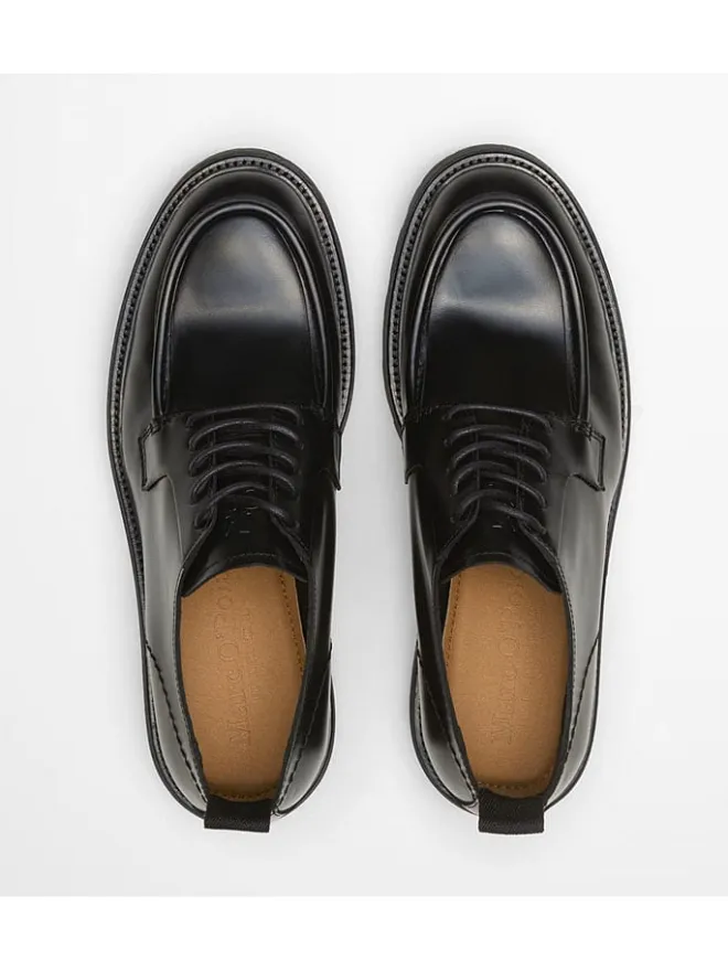 Leder-Schnürschuhe "Phil" in Schwarz>Marc O'Polo Shoes New