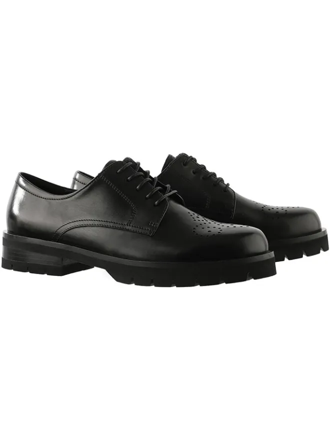 Högl Schnürschuhe^Leder-Schnürschuhe "Rocky" in Schwarz